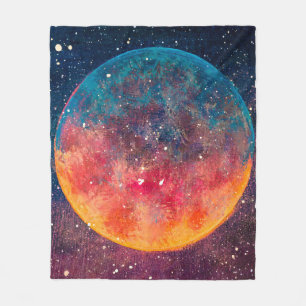 Manta Polar Fantástica pintura al óleo hermoso gran planeta lu