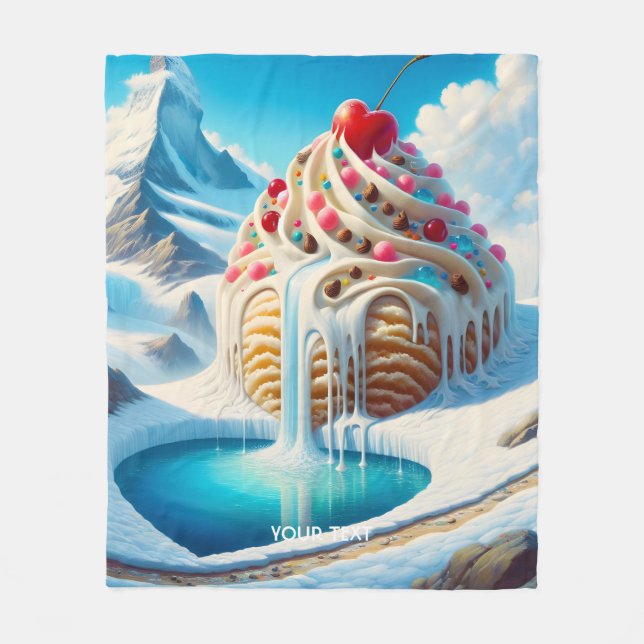 Manta Polar Fantasy Cute Ice Crema (Anverso)