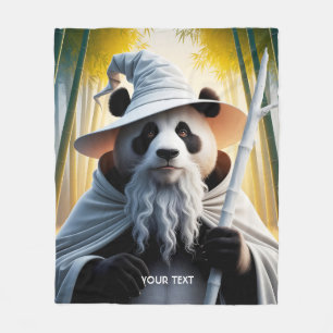 Manta Polar Fantasy Cute Old Panda Wizard