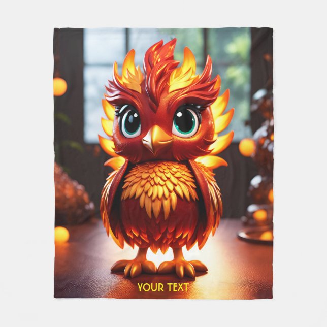 Manta Polar Fantasy Cute Vivid Guay Baby Phoenix (Anverso)