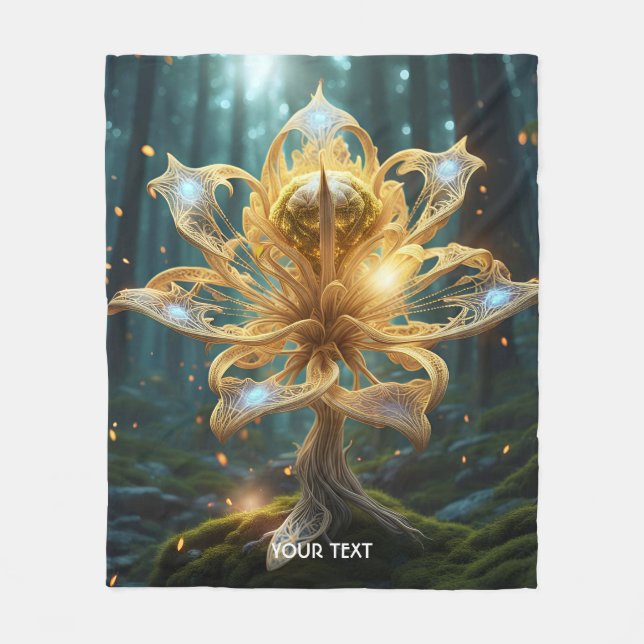 Manta Polar Fantasy Cute Vivid Hermosa Flor de Mito (Anverso)
