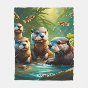 Manta Polar Fantasy Cute Vivid Otter Family Fish