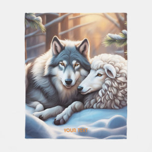 Manta Polar Fantasy Cute Vivid Sheep Wolf Winter
