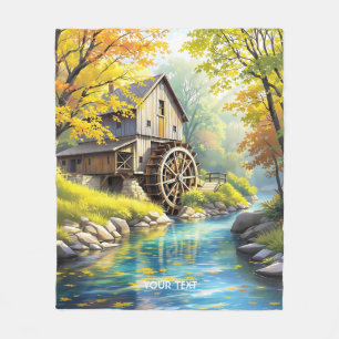 Manta Polar Fantasy Cute Wooden Watermill