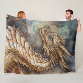 Manta Polar Fantasy dragon Fleece Blanket