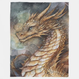 Manta Polar Fantasy dragon Fleece Blanket