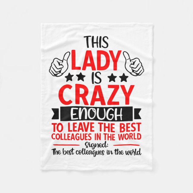 Manta Polar Farewell Coworker Leaving Job, Coworker Going Away (Anverso)