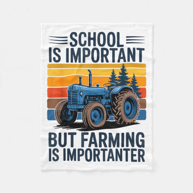 Manta Polar Farm Shirt But Farming Is Imrtanter Farmer Tractor (Anverso)