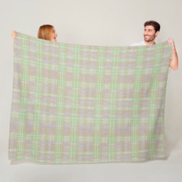 Manta Polar Farmhouse Neutral Sage Plaid