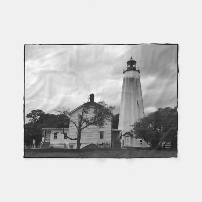 Manta Polar Faro Sandy Hook (Frente (Horizontal))