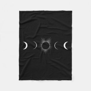 Manta Polar Fases de la luna del eclipse solar Totalidad