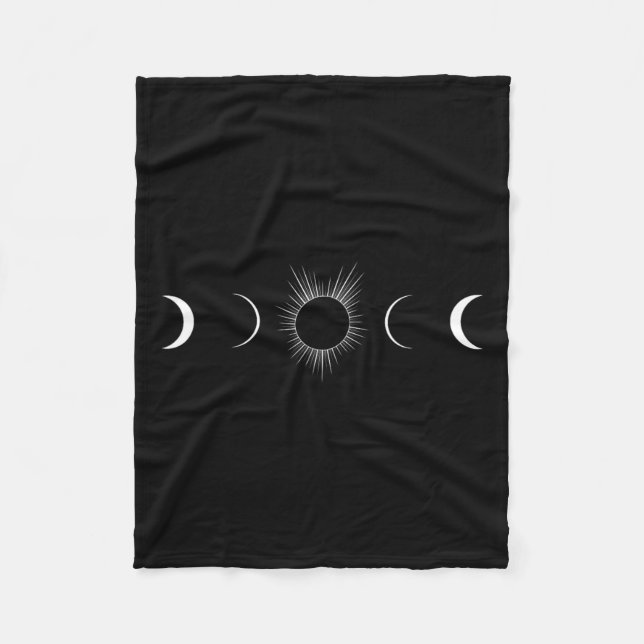 Manta Polar Fases de la luna del eclipse solar Totalidad (Anverso)