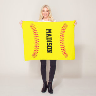 Manta Polar Fastpitch Softball Nombre personalizado o Deportes
