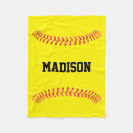 Manta Polar Fastpitch Softball Nombre personalizado o Deportes