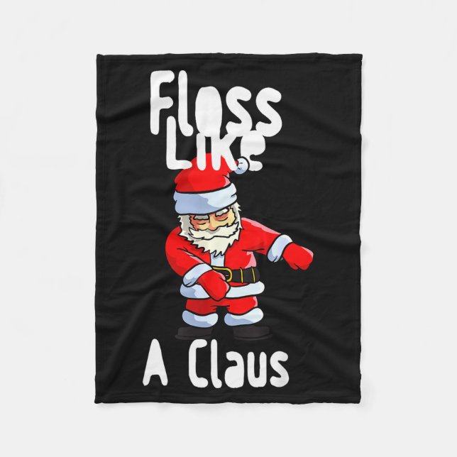 Manta Polar Father Christmas Floss Like A Claus Funny Santa Ug (Anverso)