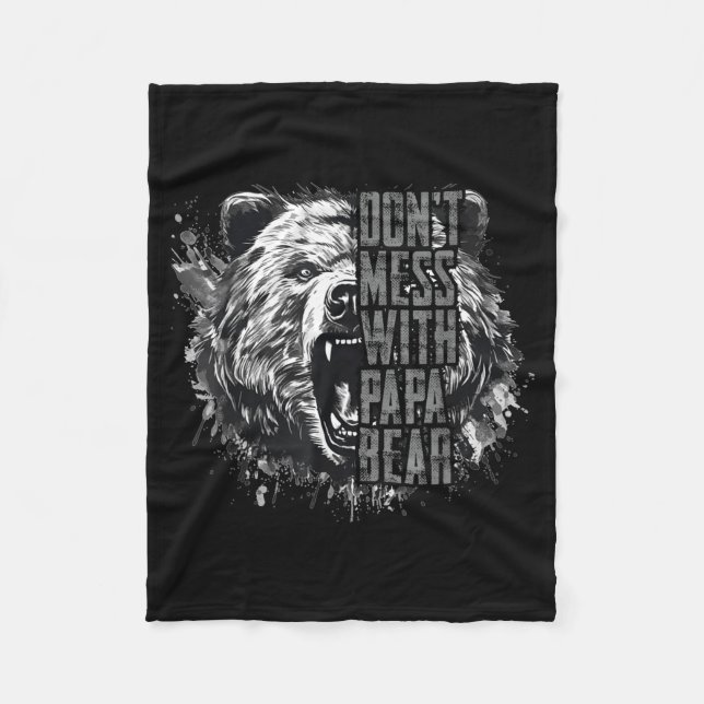 Manta Polar Father's Day Don't Mess With Papa Bear  (Anverso)