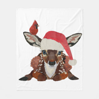 MANTA POLAR FAUNO Y CARDENAL NAVIDEÑO