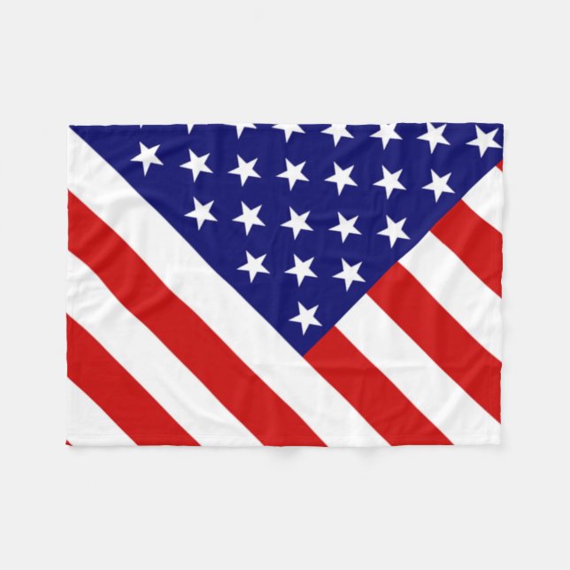 Manta Polar Fbt de la bandera de los Estados Unidos (Frente (Horizontal))