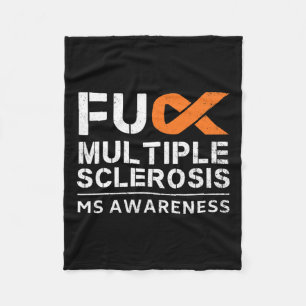 Manta Polar Fck Esclerosis Múltiple Ms Awareness Support Ribbo