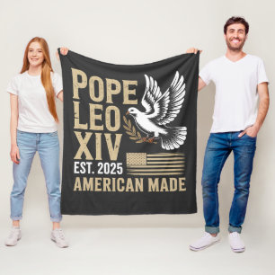 Manta Polar Fe cristiana del Papa estadounidense Leo Iglesia C