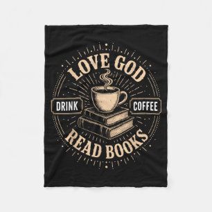 Manta Polar Fe cristiana libros de Jesús café creyente