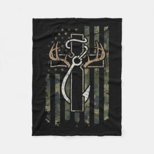 Manta Polar Fe de la caza de pescadores - pescador cristiano c