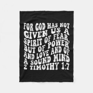 Manta Polar Fe Retro Groovy 2 Timothy 1 7 Porque Dios No