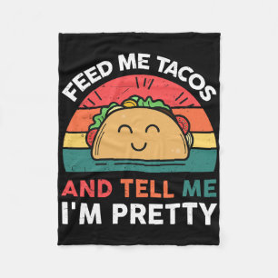 Manta Polar Feed Me Taco-shirt Niños Mujeres Mexicanas Martes