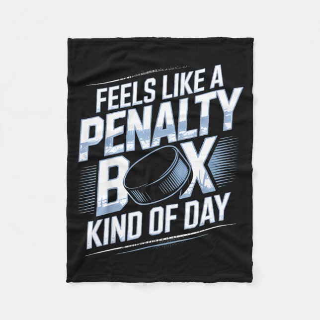 Manta Polar Feels Like A Penalty Box Kind Of Day Funny Hockey  (Anverso)