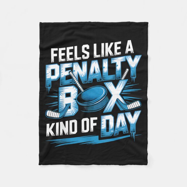 Manta Polar Feels Like A Penalty Box Kind Of Day Funny Hockey  (Anverso)