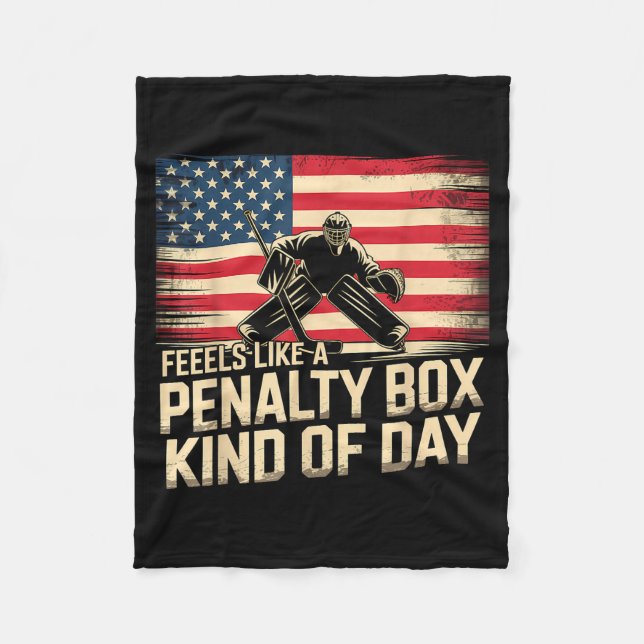 Manta Polar Feels Like A Penalty Box Kind Of Day Funny Hockey  (Anverso)