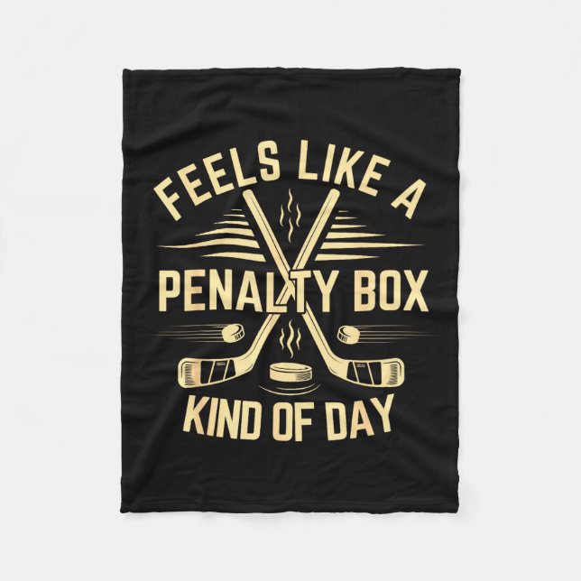 Manta Polar Feels Like A Penalty Box Kind Of Day Funny Hockey  (Anverso)