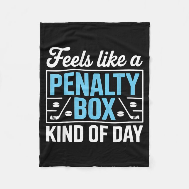 Manta Polar Feels Like A Penalty Box Kind Of Day Funny Hockey  (Anverso)
