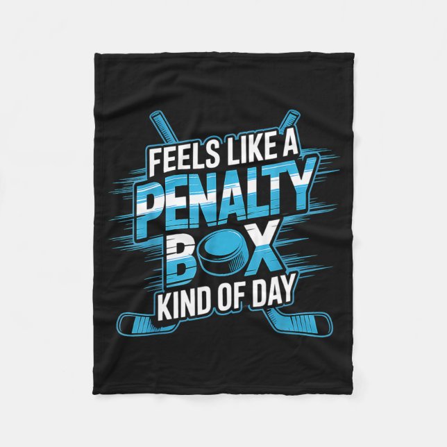 Manta Polar Feels Like A Penalty Box Kind Of Day Funny Hockey  (Anverso)