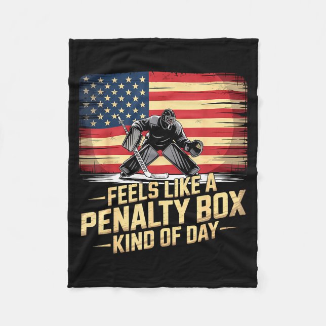 Manta Polar Feels Like A Penalty Box Kind Of Day Funny Hockey  (Anverso)
