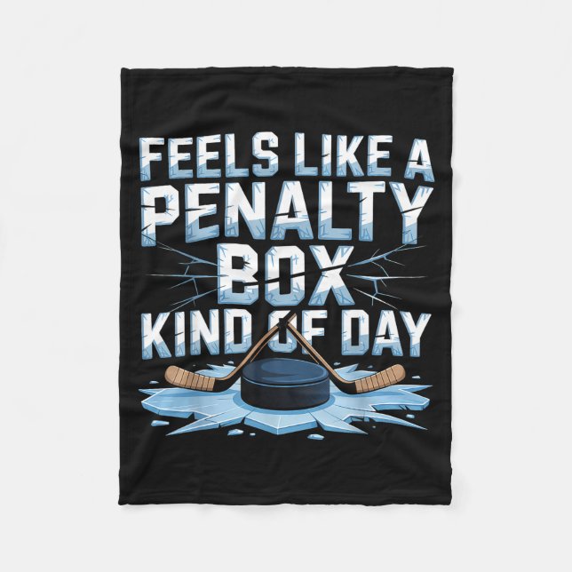 Manta Polar Feels Like A Penalty Box Kind Of Day Funny Hockey  (Anverso)