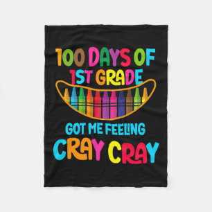 Manta Polar Felices 100 Días De Primer Grado Me Hicieron Senti