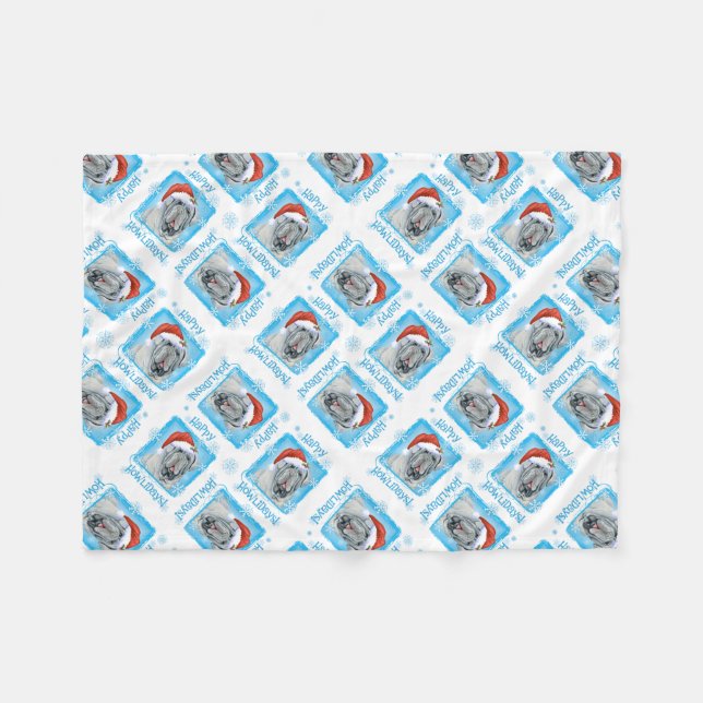 Manta Polar Felices Amantes Neapolitanos Mastiff Fleece Blanke (Frente (Horizontal))