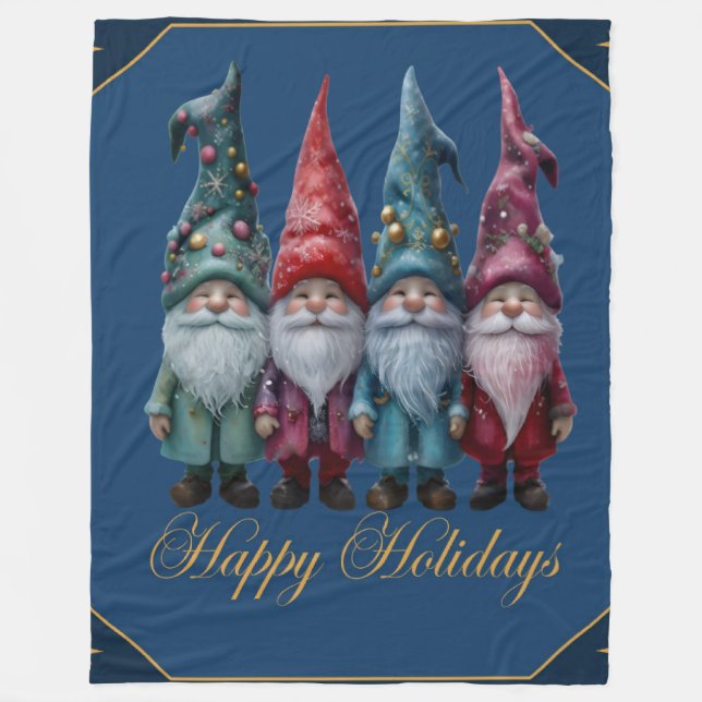 Manta Polar Felices Fiestas (Anverso)