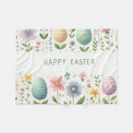 Manta Polar Felices flores de Pascua