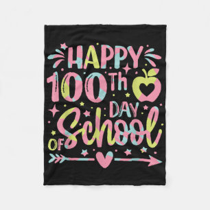 Manta Polar Feliz 100° Día De Enseñanza 100 Días Escolares