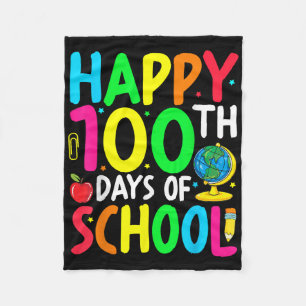 Manta Polar Feliz 100° Día De Enseñanza 100 Días Escolares
