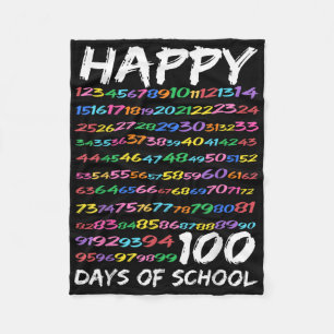 Manta Polar Feliz 100° Día del Maestro 100 Días Mamáes