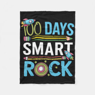 Manta Polar Feliz 100 Días Escolares De Rock Inteligente Intel