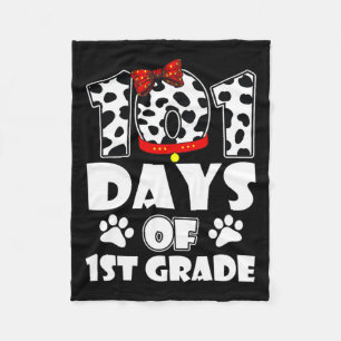 Manta Polar Feliz 101 Días Escuela 1er Grado Perro 100 Días In