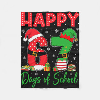 Manta Polar Feliz 67 Días De Colegio Seis Siete 67 Navidad San