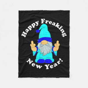 Manta Polar Feliz año nuevo de locos, divertido Mpy Nochevieja