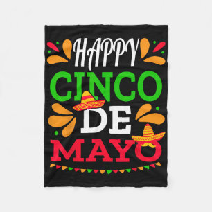 Manta Polar Feliz Cinco De Mayo Fiesta Mexicana 5 De Mayo Homb