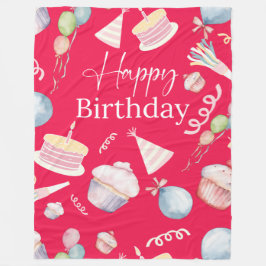 Manta Polar Feliz cumpleaños