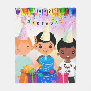 Manta Polar Feliz cumpleaños